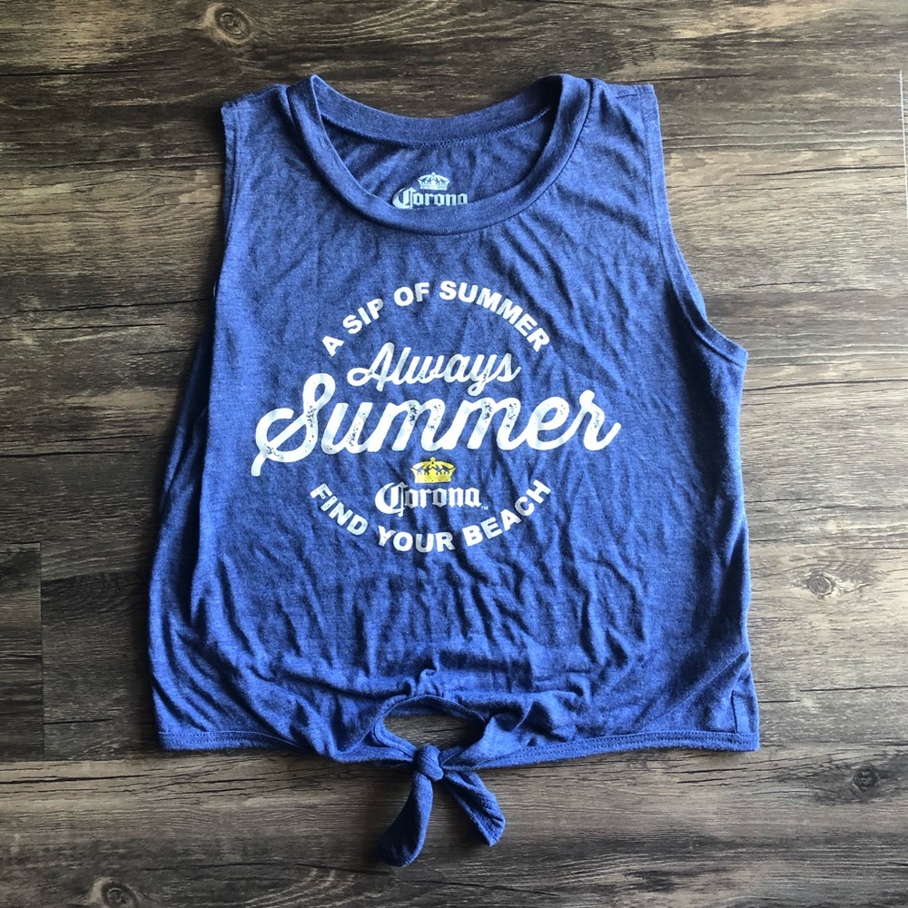 Corona Summer Tie Tank Top